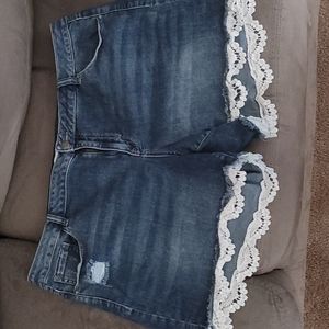 Lane bryant denim shorts
